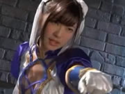 Combattendo la bella ragazza Chun Li